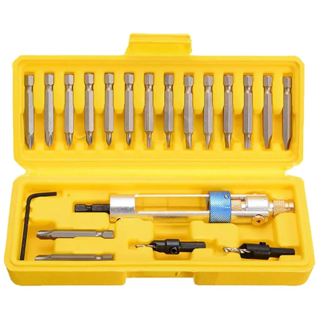 

20Pcs Swap Drill Bit HSS Screwdriver Flip Drive Box Tool Quick-Change Driver Swivel Head Driving Repair Tools Set