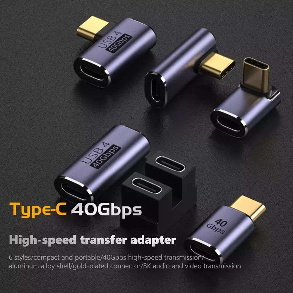 

USB C to Type C Adapter 100W Fast Charging 40Gbps High-speed Transmission 8K@120HZ USB C Converter for Phone Laptop Tablet