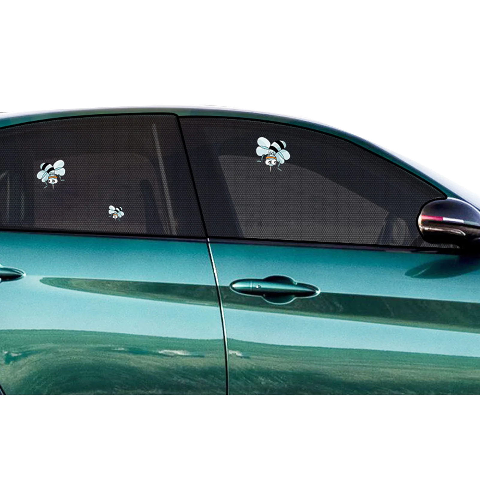 

Side Window Sunshades Breathable Mesh Window Sunshades High Elastic Fabric Car Sun Shade 1Pc Front / Rear Side Window Sunshade