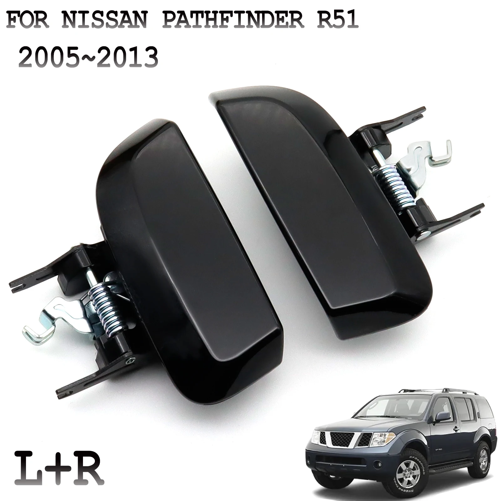 

Наружная дверная ручка для Nissan Pathfinder R51 2005 - 2013 82607-EA502 82606-EA502, Сменные аксессуары для автомобиля