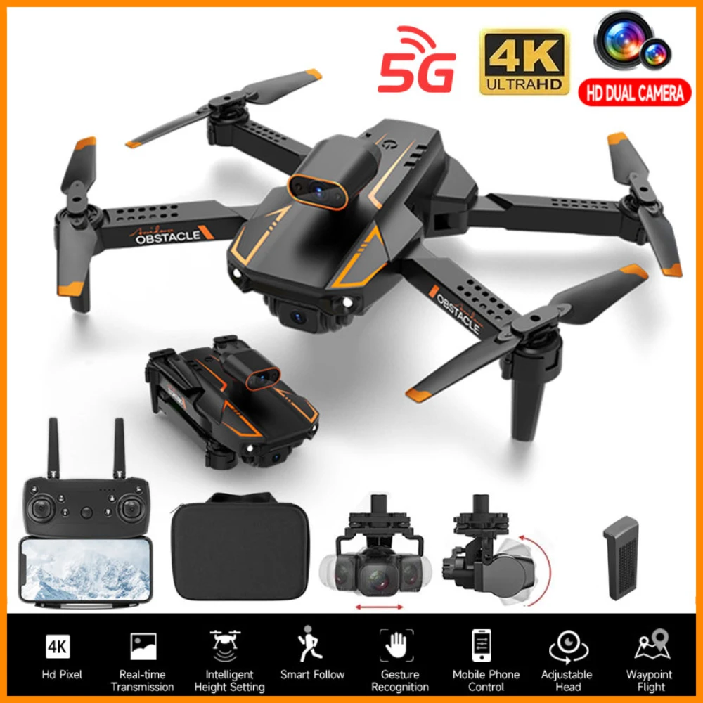 

S91 4K Drone Profession Obstacle Avoidance Dual Camera RC Quadcopter Dron FPV 5G WIFI Long Range Remote Control Helicopter Toys