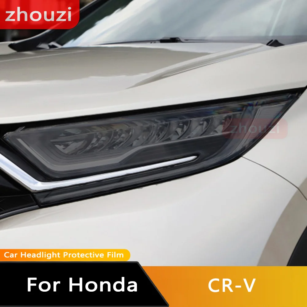 

Car Headlight Protection Tint Film Smoke Black Transparent TPU Protective Light Sticker For Honda CR-V CRV 2017-On 2018 2019 22