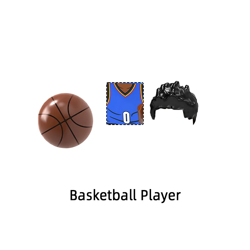 KT1021 Знаменитый баскетболист Звездный номер 24 3 11 34 0 23 30 1 Модельные блоки MOC Набор