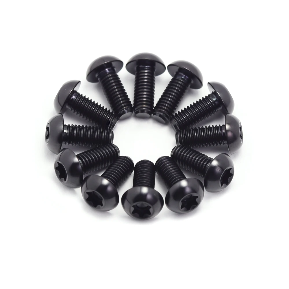 

XMSJ M5X10 12 мм титановый крепежный винт дискового тормоза, крепежный болт велосипедного ротора T25 Torx, аксессуары MTB, 12 шт.