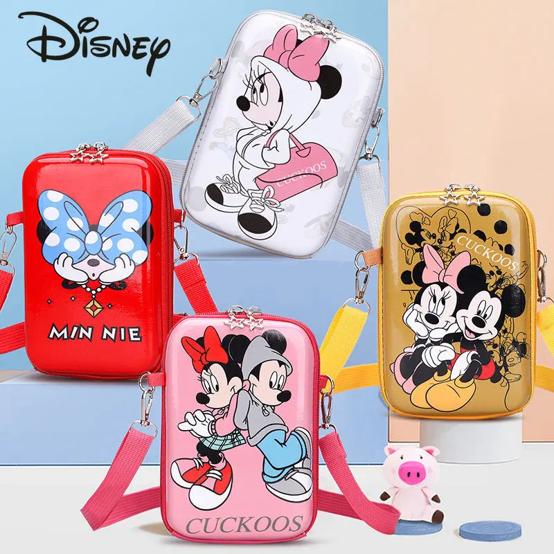 Disney Children's Messenger Bag Fashion Cartoon Women's Shoulder Bag Cosmetics Multi-function Storage Bag Student Stationery Box