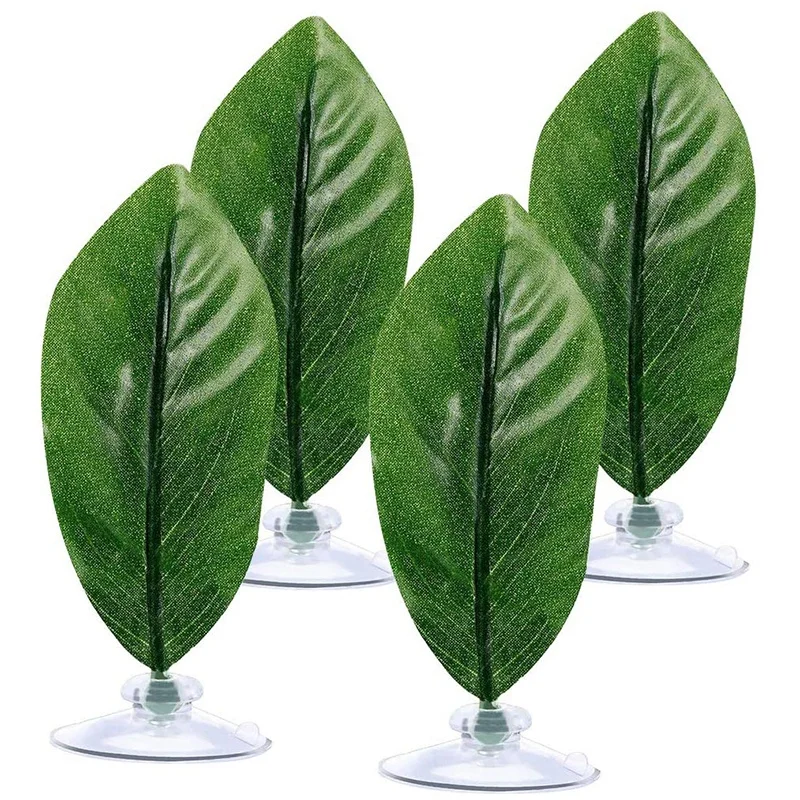 

Betta Bed Leaf Hammock, Used For Betta Fish, Plant Leaf Pad, Used For Fish Breeding, 4 Pieces