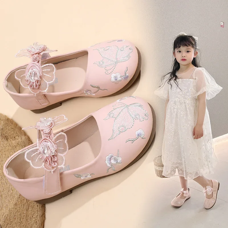 dziecięcone buty dziecięce w stylu chińskim dla małych dziewczynek połączeniu z butach