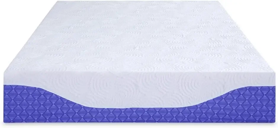 12-дюймовый многослойный матрас из пены с эффектом памяти I-Gel | Кобальтовый синий