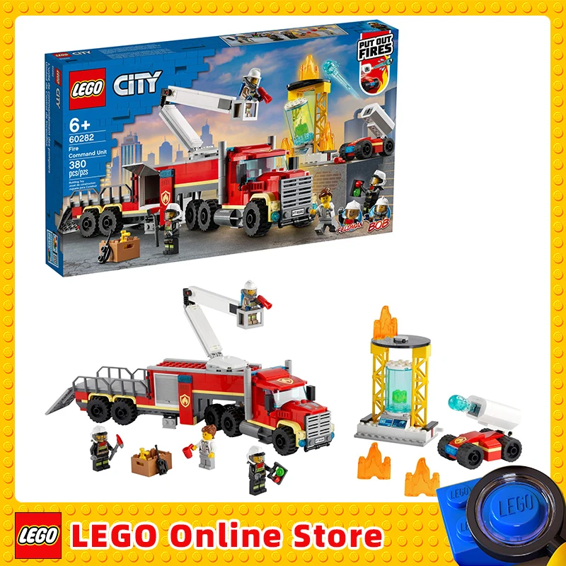 

LEGO & City Fire Command Unit 60282 Building Kit; Fun Firefighter Toy Building Set for Kids (380 Pieces)