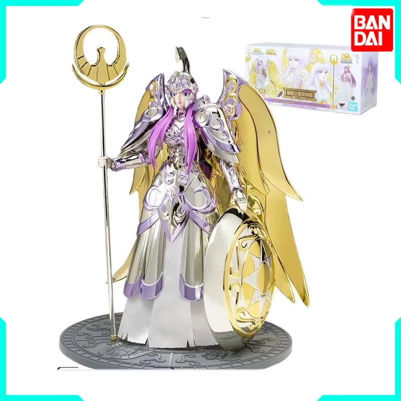 В наличии Bandai Box Myth Cloth Ex Saint Seiya Athena Kido Saori God Set 20th Anniversary Original Action Dolls Model Toys