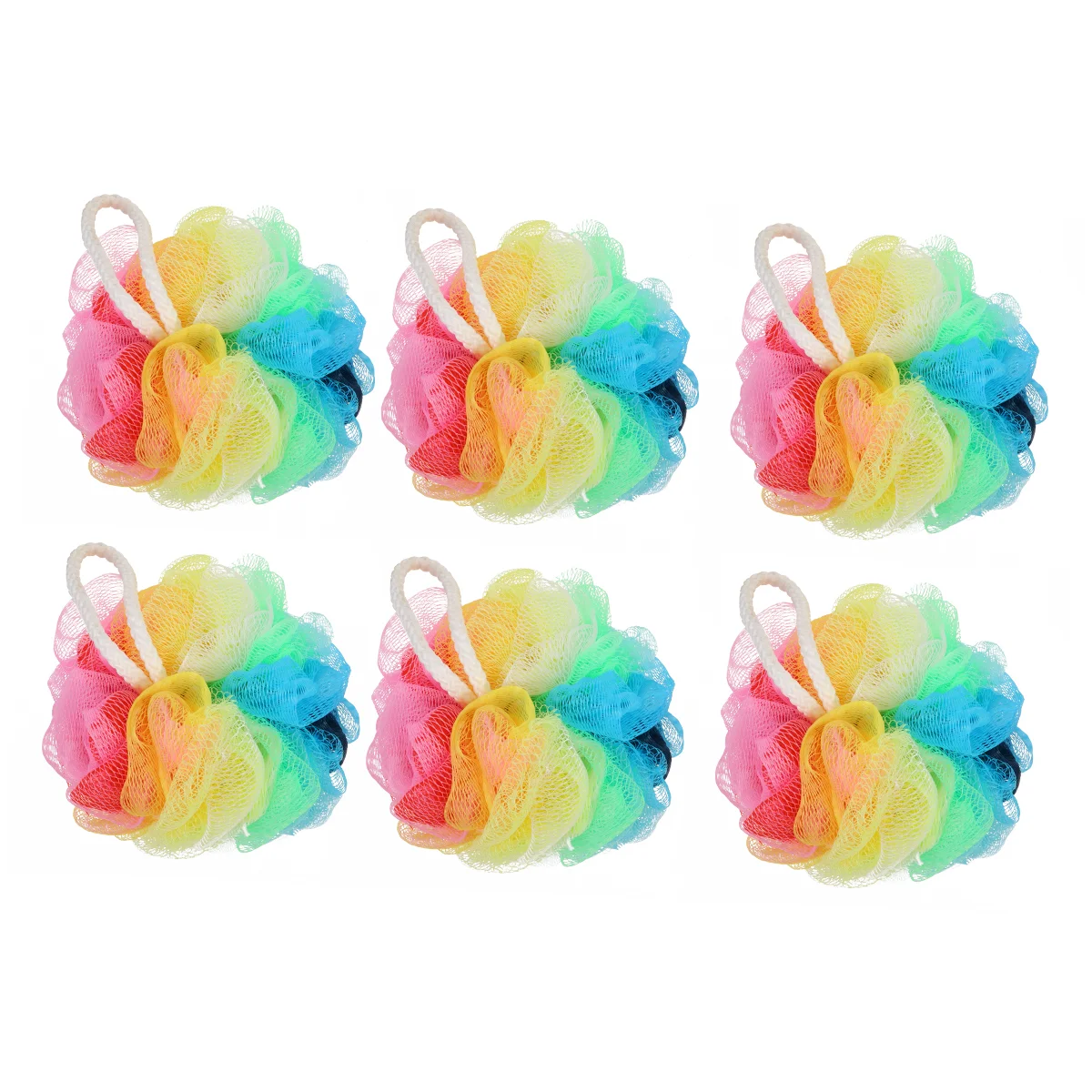 

Sponge Shower Bath Loofah Body Mesh Poufexfoliating Loofahsspongespuff Wash Scrubber Bathing Exfoliator Nylon Hand Scrunchies