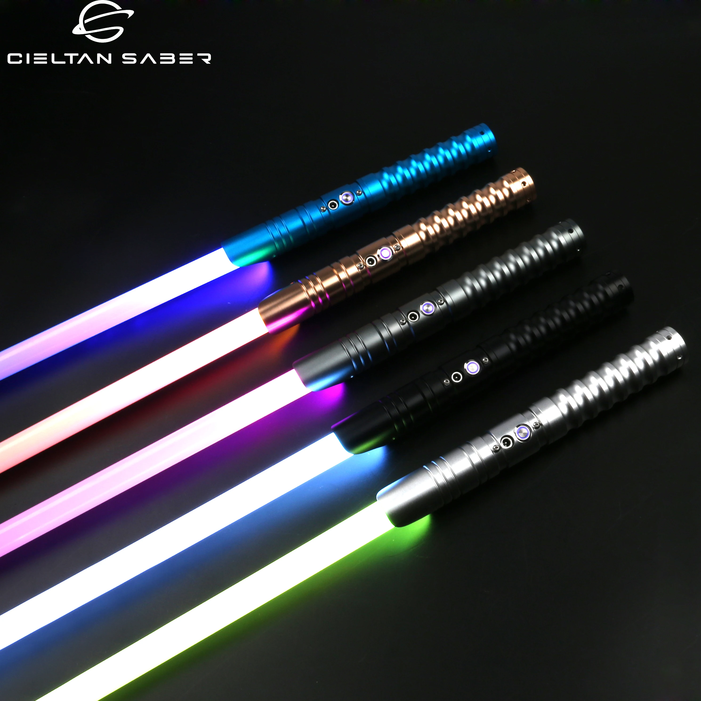 Пиксельный световой меч RGB/SN, металлическая ручка, 12 цветов, 10 звуковых шрифтов, функция FOC лазерный меч, реквизит для косплея