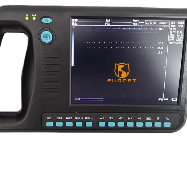 

EURPET Professional Good Quality Portable Color Doppler Ultrasound Veterinary Equipment Handheld Ultrasound Scanner