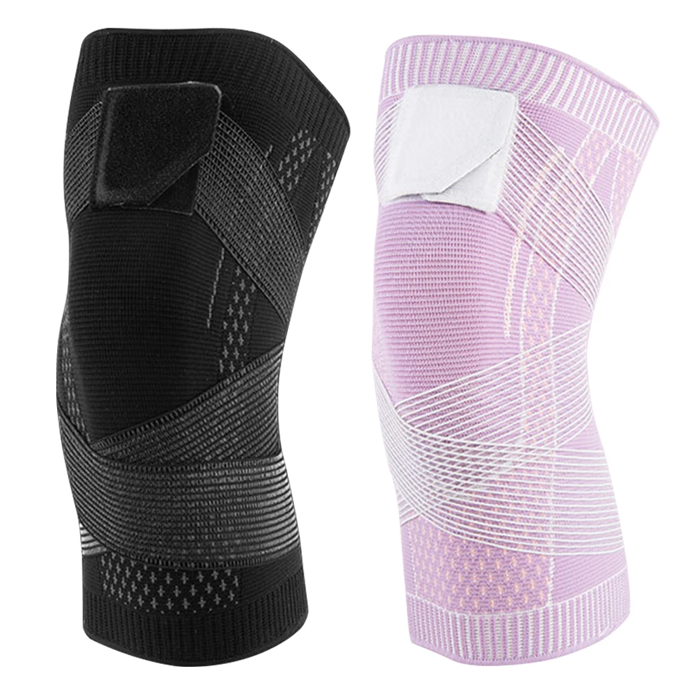

Elastic Bandage Knee Support Sports Straps Fitness Squats Training Equipment Breathable Running Knee Brace Wraps Band Pad