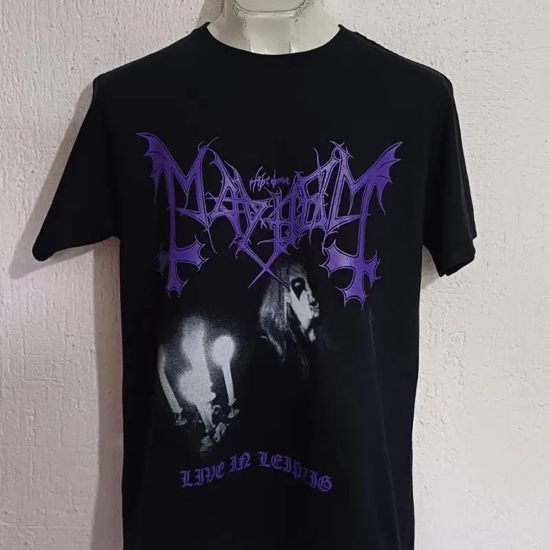 Фото Футболка Mayhem Live Leipzig Черный металл Darkthorne Emperor Dissection Watain №1