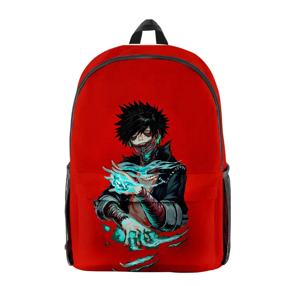 

Молодежные школьные ранцы My Hero Академия Dabi, рюкзаки для ноутбука, водонепроницаемые забавные дорожные сумки из ткани Оксфорд с 3D-принтом для мальчиков и девочек