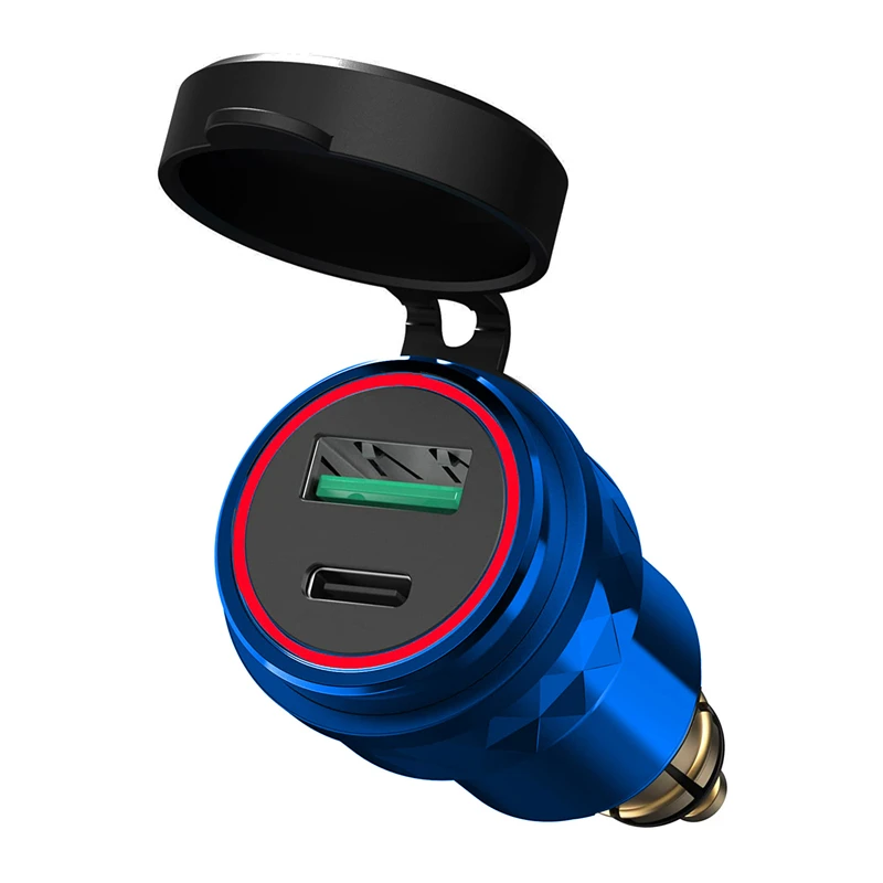 ELEWIND QC 3.0 +PD USB-C TYPE-C USB-разъем для мотоцикла с подсветкой