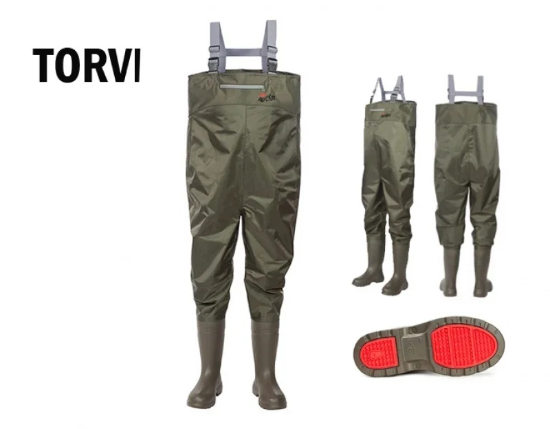 Полукомбинезон рыбацкий&quotTORVI&quot(эва)Перекат.Олива ({42/43 L | Спорт и развлечения