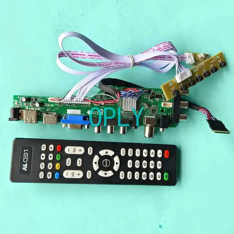 

DVB Digital LCD Matrix Controller Board Fit LTN121AT11-801/803 12.1" 1280*800 DIY Kit AV RF USB VGA HDMI-Compatible 40 Pin LVDS