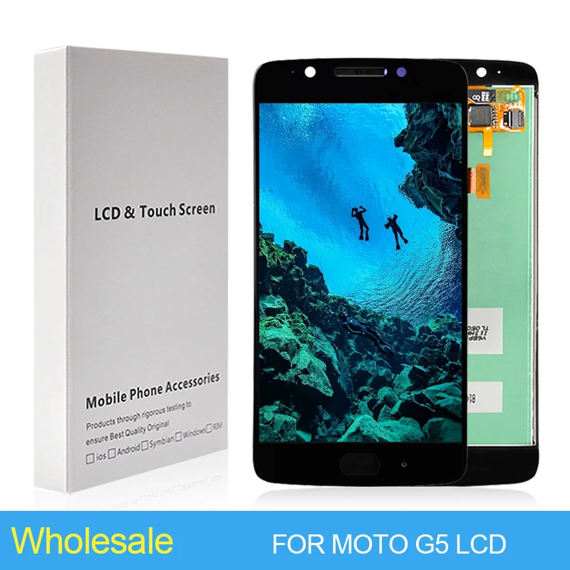 ЖК-дисплей 5,0 дюйма для MotoRola MOTO G5 с сенсорной панелью, дигитайзер экрана XT1672 XT1676, дисплей в сборе с инструментами, бесплатная доставка