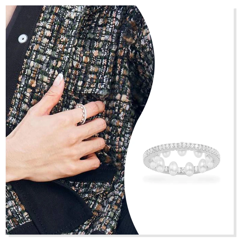 

Оригинальный бутик моды холодного ветра из стерлингового серебра 925 пробы с геометрическим драгоценным камнем с бриллиантами 2022 Новый праз...