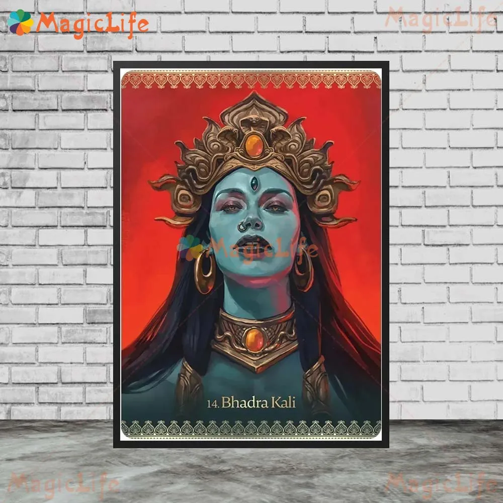 

Кали богиня религия Hinduism печатные плакаты настенные картины для гостиной Декор плакат настенное Искусство Холст Картина без рамки
