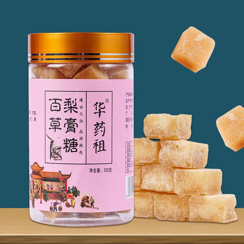 

Baocao Грушевый крем Sugar Semen Sterculiae Lychnophorae скребок мандарина мятные конфеты 200 г/банка чай для похудения