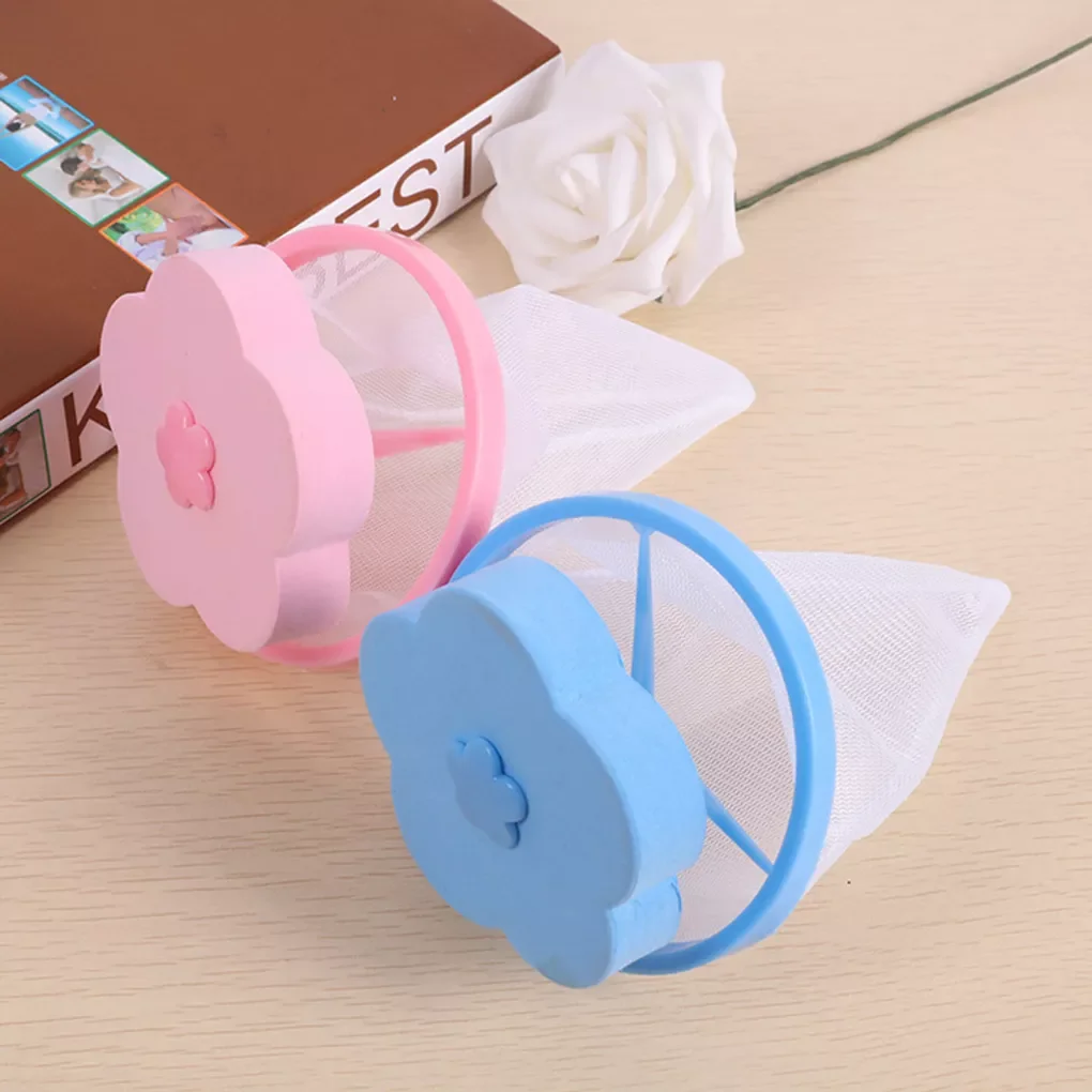 

1/2/4PCS Reusable Washing Machine Floating Mesh Filter Bag Floating Pet Fur Catcher Hair Remover Tool For Washing Machine