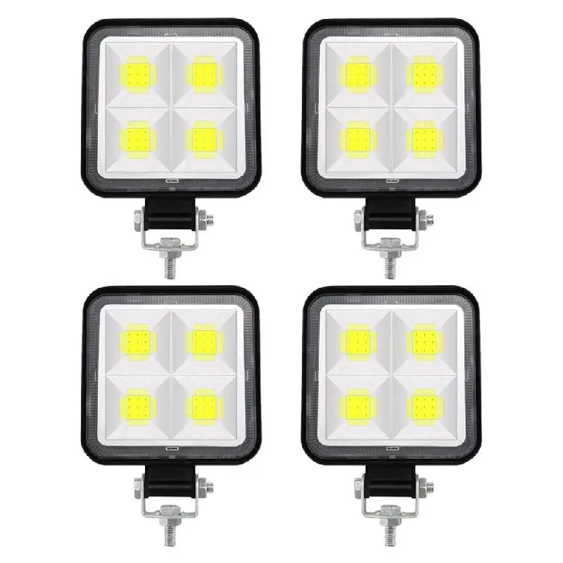 

4PCS Square LED Pod Work Light 12V-24V Auto Light Fog Lamp Driving Lamp Waterproof LED Light For Car 4x4 Off-Road Truck ATV