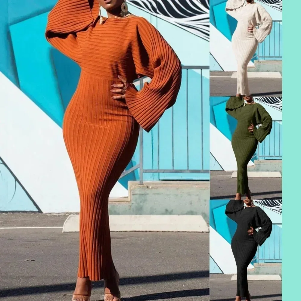 2024 африканские платья для женщин осень-зима элегантное платье макси из