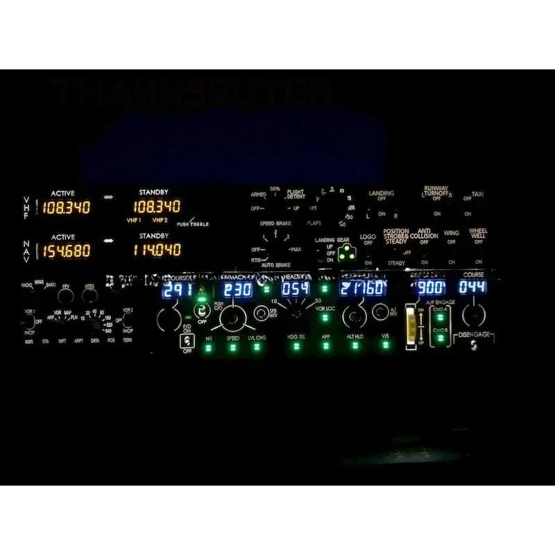 Панель симулятора полета Simplayer QMCP737C Подержанная панель MCP для ZIBO737 X-Plane 11/12 MSFS2020