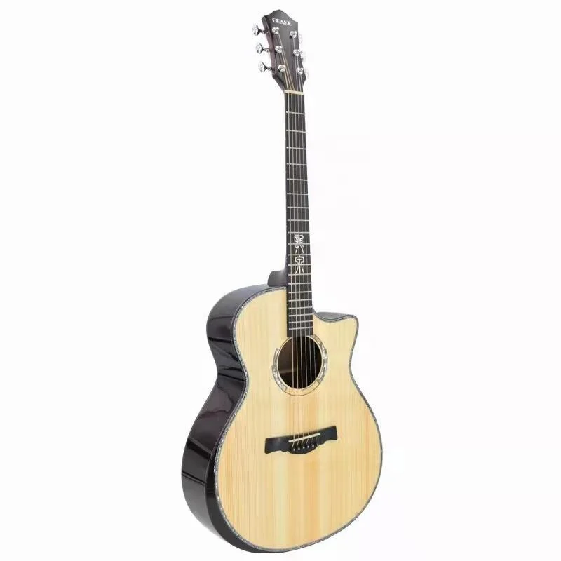 

Geake Longquan All Solid High Quality Acoustic Guitar 15 Years Old Adirondack Spruce Top