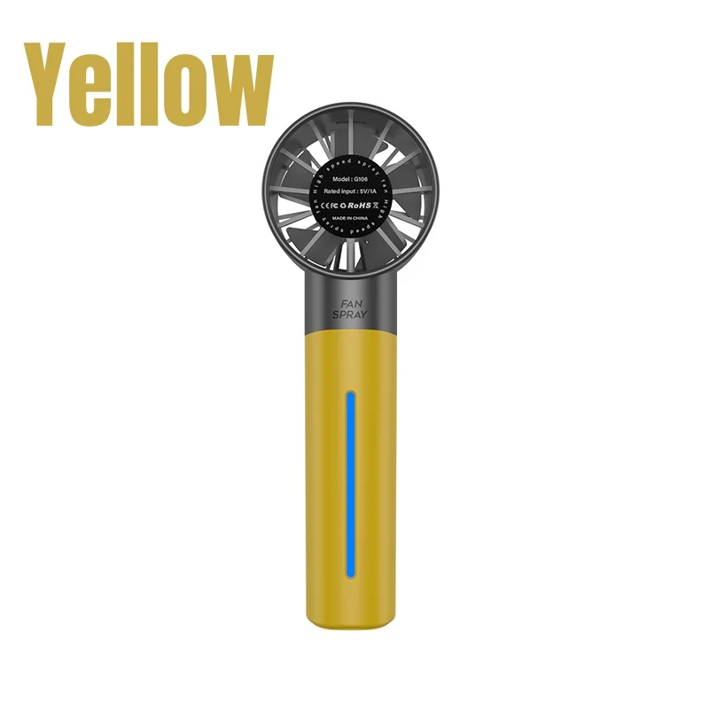 

Летний портативный вентилятор-увлажнитель, 5-скоростной ветровой USB перезаряжаемый ручной вентилятор-распылитель, вентилятор-распылитель воды, уличный мини-вентилятор