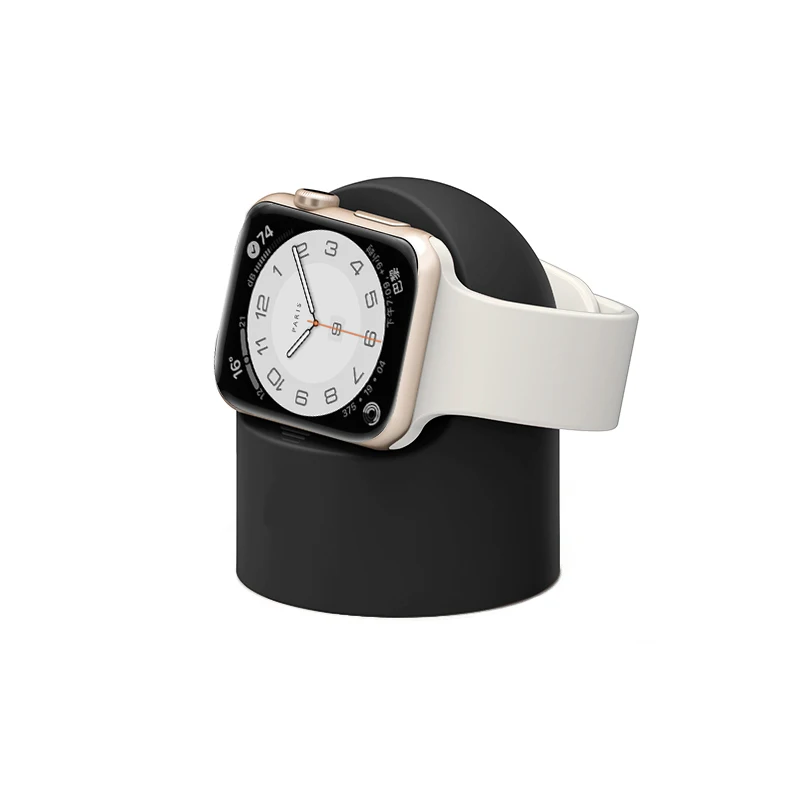 

Charger Stand Mount Silicone Dock Holder for Apple Watch Series 8 7 6 5 4/3/2/1 44mm/42mm/40mm/38mm 41mm 45mm 49mm Charge Cable