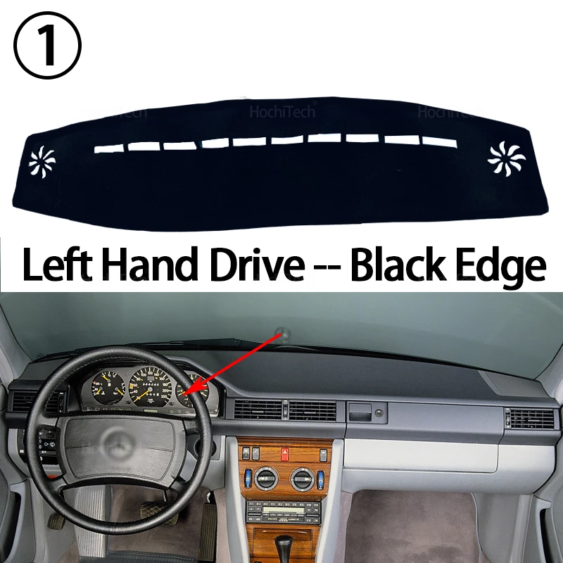 

Для Mercedes Benz E Class W124 E 250 420 200 300 1987-1997 противоскользящий чехол для приборной панели, защитный коврик, аксессуары, солнцезащитный ковер