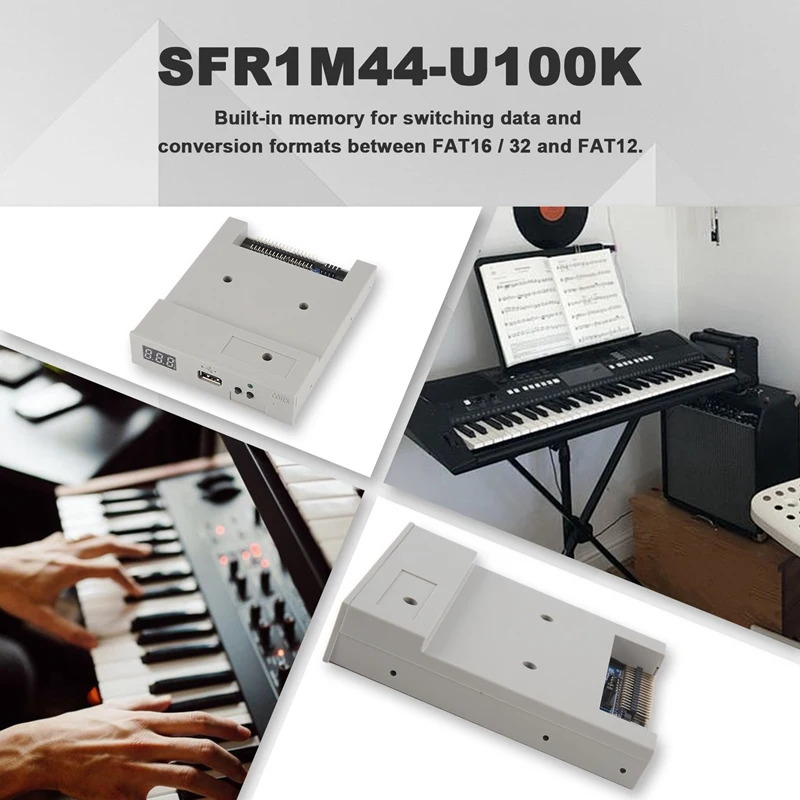 Эмулятор USB-накопителя SFR1M44-U100K, серый, 3,5 дюйма, 1,44 МБ, USB SSD, эмулятор флоппи-дисковода для электронной клавиатуры, для A09G (art.: 3920dad601fc9) - 3920dad601fc9