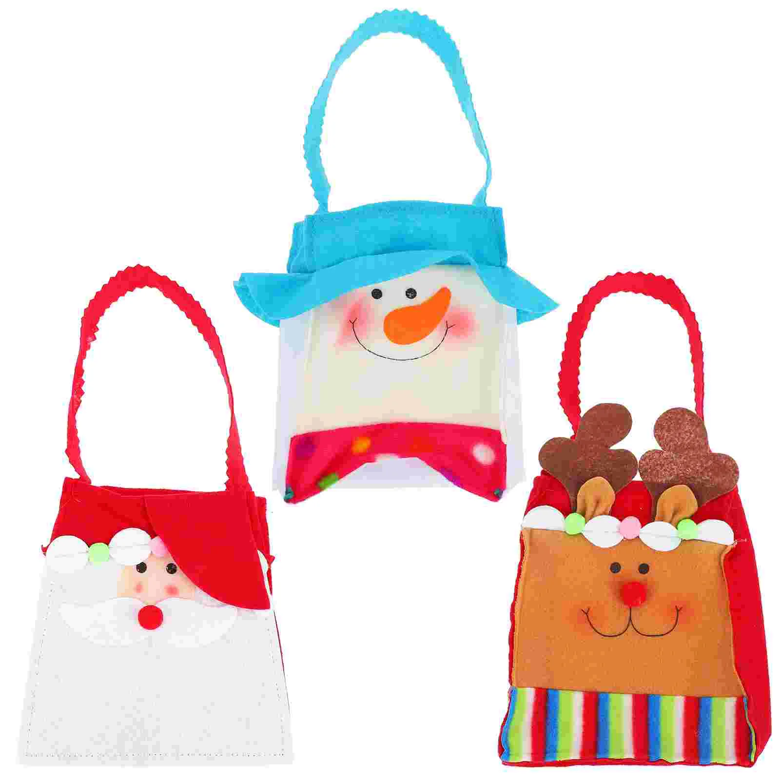 

Christmas Giftcontainers Tote Favor Held Candy Present Container Partygifts Snack Hand Boxes Storage Souvenir Shoulder One