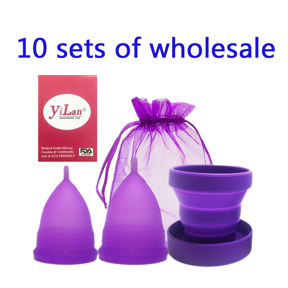 10 комплектов медицинских женских менструационных чашек складные силиконовые