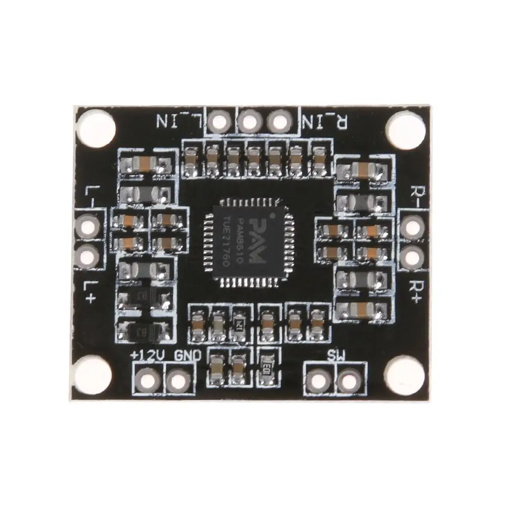 

Плата цифрового усилителя мощности PAM8610, 12 В постоянного тока, 2x15 Вт, двухканальная стерео мини Плата усилителя мощности класса D
