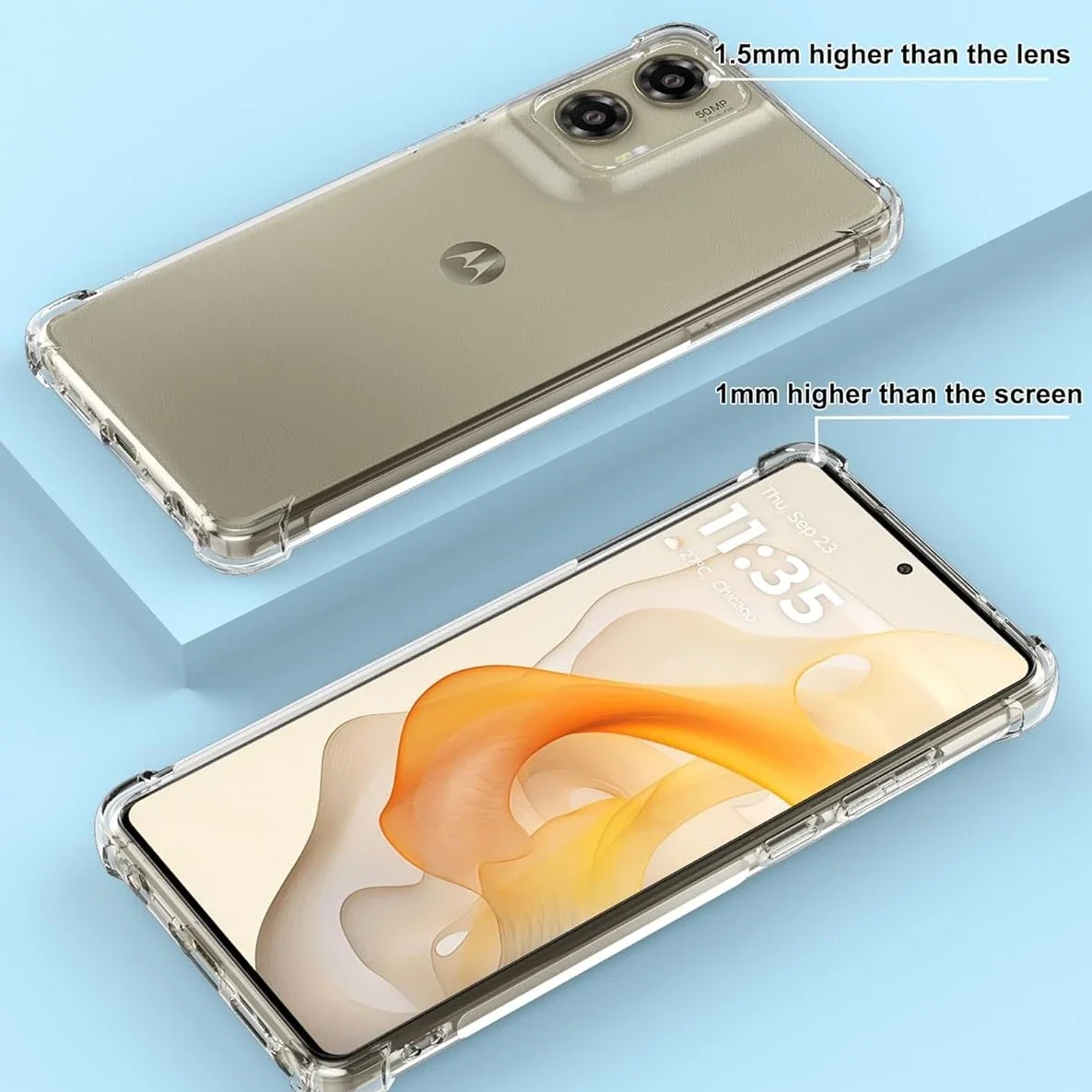 Противоударный чехол из ТПУ с подушкой безопасности для Motorola Moto G Stylus 5G Play 2024 2023