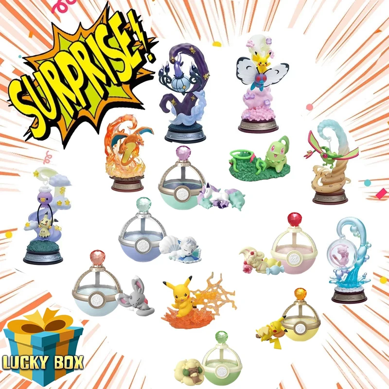 Кавайная аниме-фигурка Покемон счастливая таинственная коробка Сюрприз подарок