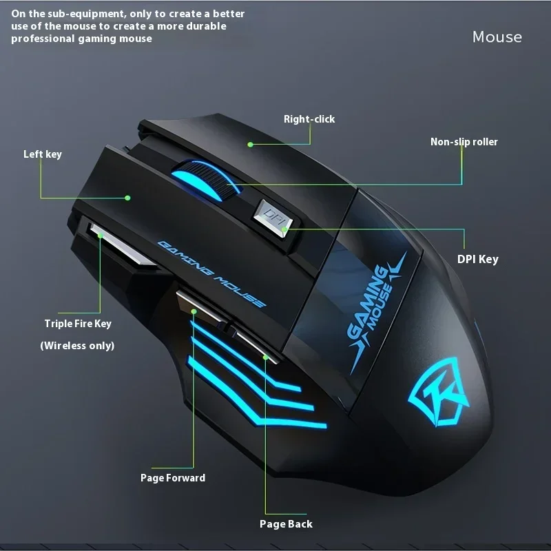 Беспроводная Bluetooth-мышь M2 игровая мышь для киберспорта с механическим ощущением