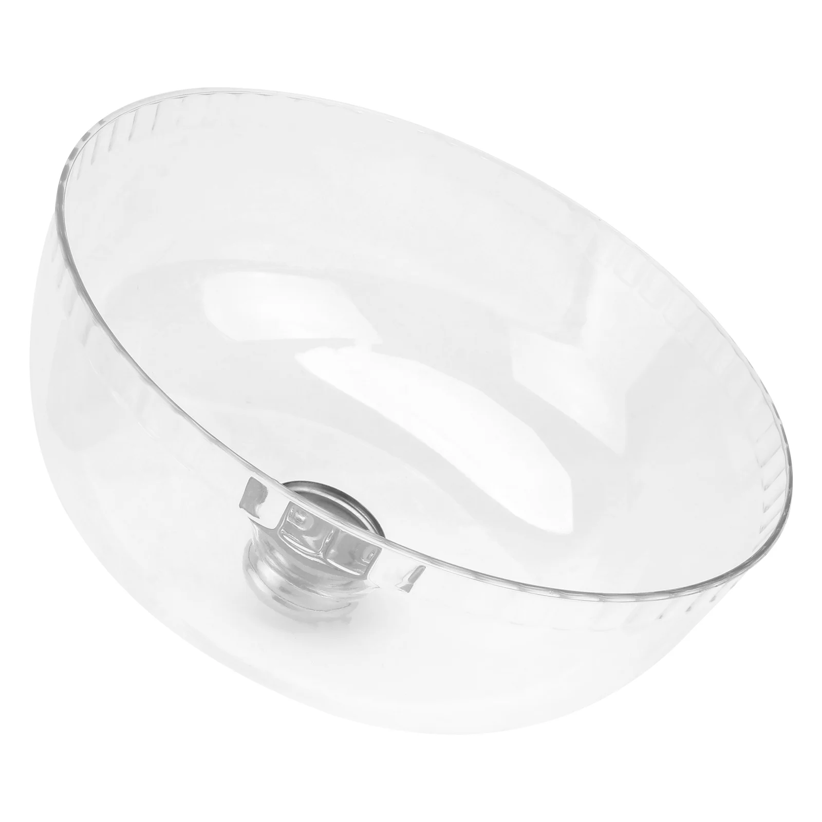 

Round Glass Food Protector Cover Cake Platter Dome Plastic Table Trays Eating Microwave Splatter Display Transparent