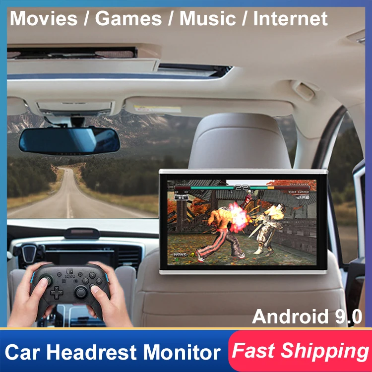

Автомобильный монитор на подголовник телевизора android 9,0 автомобильный экран 9/10/11/13 дюймов Многофункциональный планшет с сенсорным экраном ...