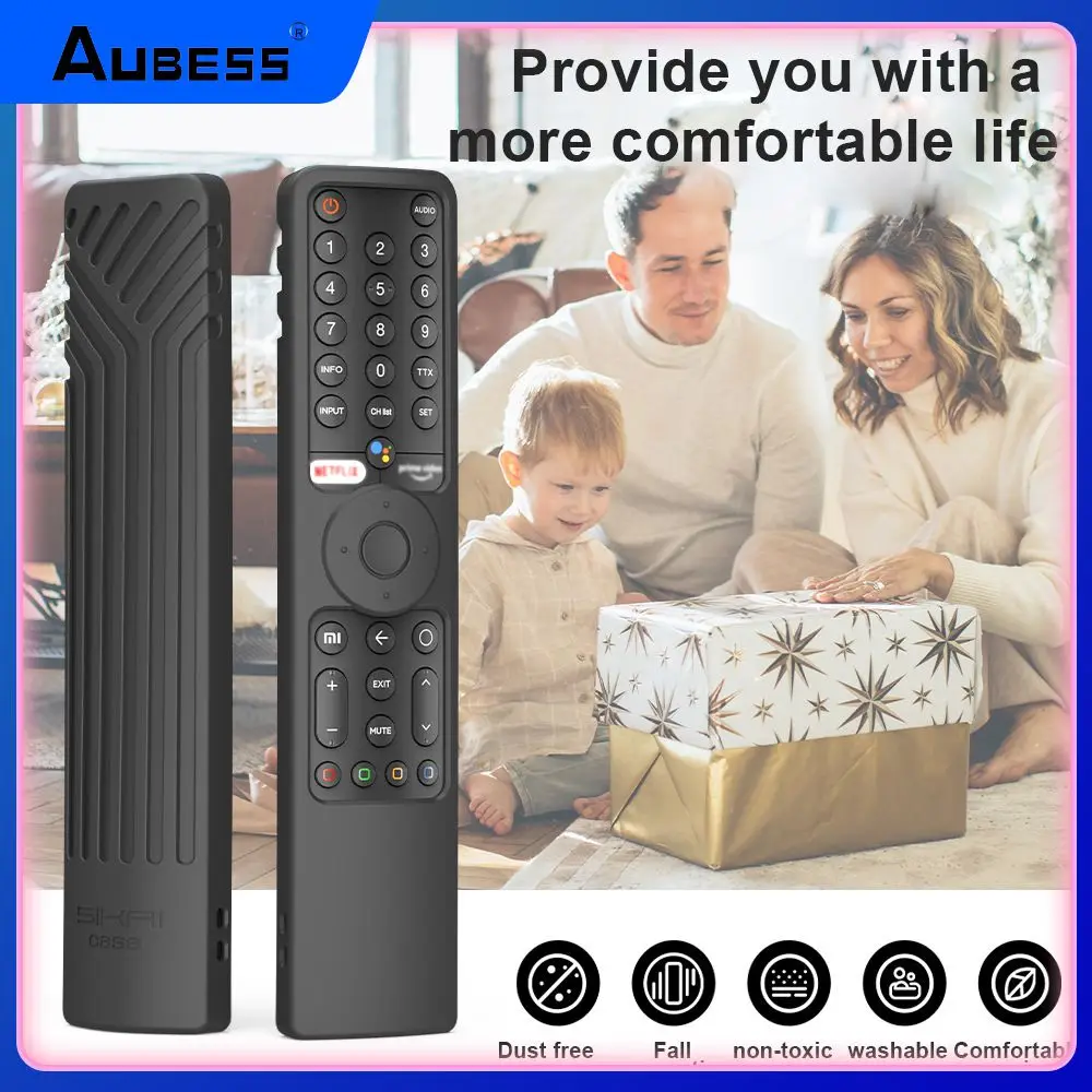 

Waterproof Cover Case With Lanyard Silicone Remote Control Case Anti Slip TV Remote Control Cover For Xiaomi MI TV P1/P1E/Q1/Q1E