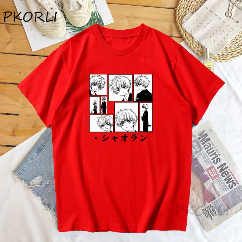 Женская футболка Syaoran Li манга |