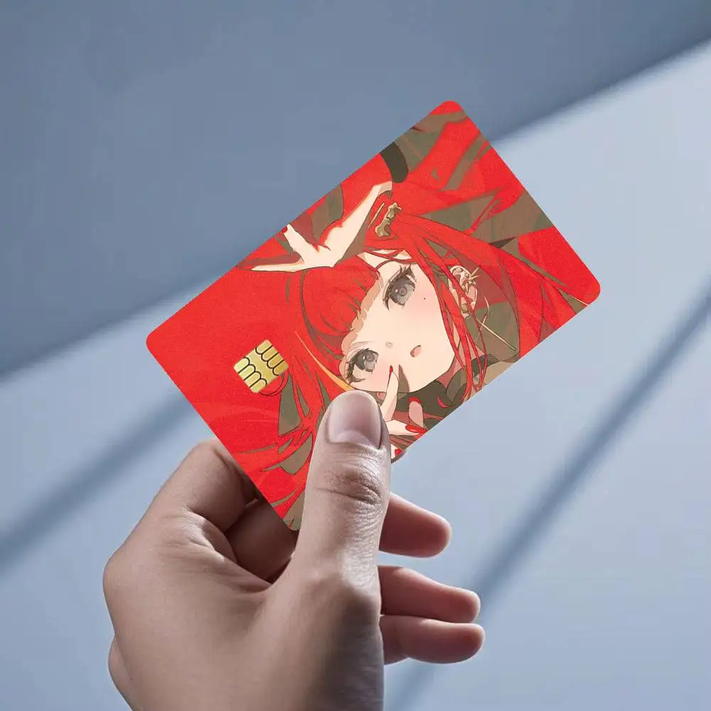 Фото Водонепроницаемые наклейки-стикеры Akane Lize VTuber StelLive Singer для кредитных и дебетовых карт №3