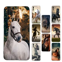 horse animal painting pattern phone case soft silicone case for huawei p 30lite p30 20pro p40lite p30 capa