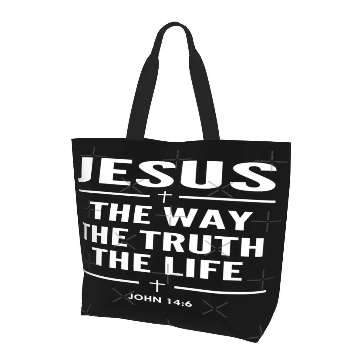 

Jesus The Way The Truth The Life Shoulder Bag, Storage Bag Modern Shopping Gifts Birthday Gift Multi-Style Pattern