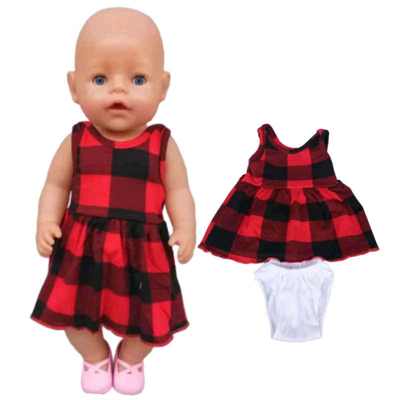 

Doll Dress for 17 Inch Baby New Born Doll 43cm Doll Clothes